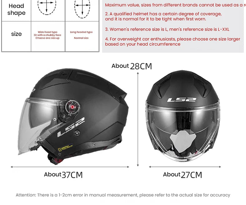 Casco Moto Retro Cara Abierta LS2 | Estilo Vintage - Jet para Scooter y Moto