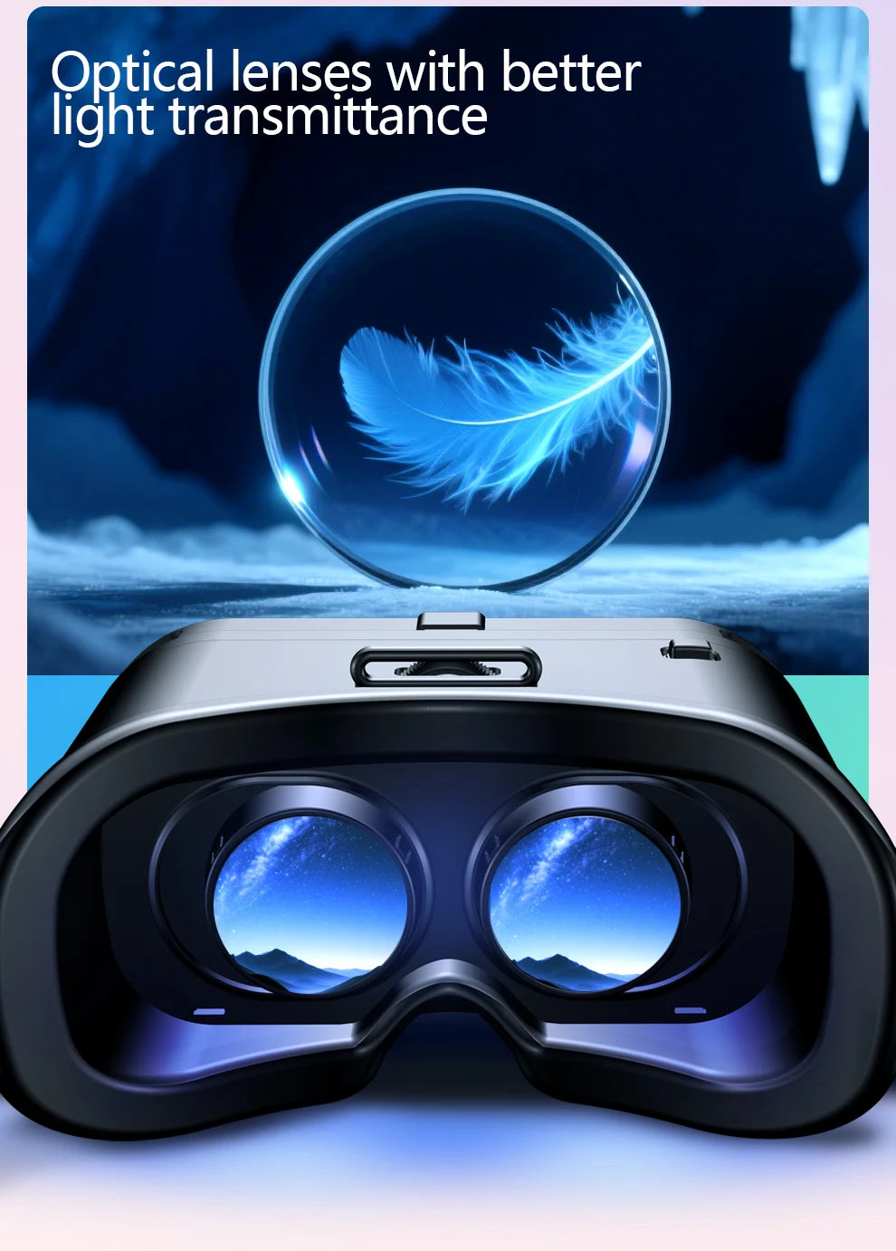 Cell Phone Virtual Reality 3D VR Glasses Helmet Headset Devices Lenses Goggle Smart Smartphone Mobile Realidade Game Viewer Viar