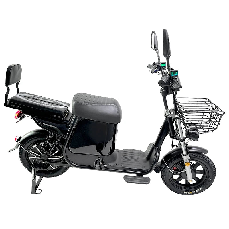 Electric Bike 16” Delivery Electric Bicycle Manufacture 800W 60V Lithium Battery Black E-bike