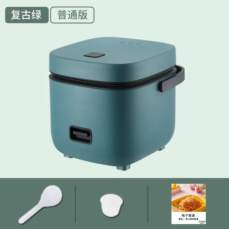 1.2L Mini Electric Rice Cooker Multifunctional Non-Stick Rice Cooking Pot Portable Small Rice Cooker for 1-2 People Dorm Home Of