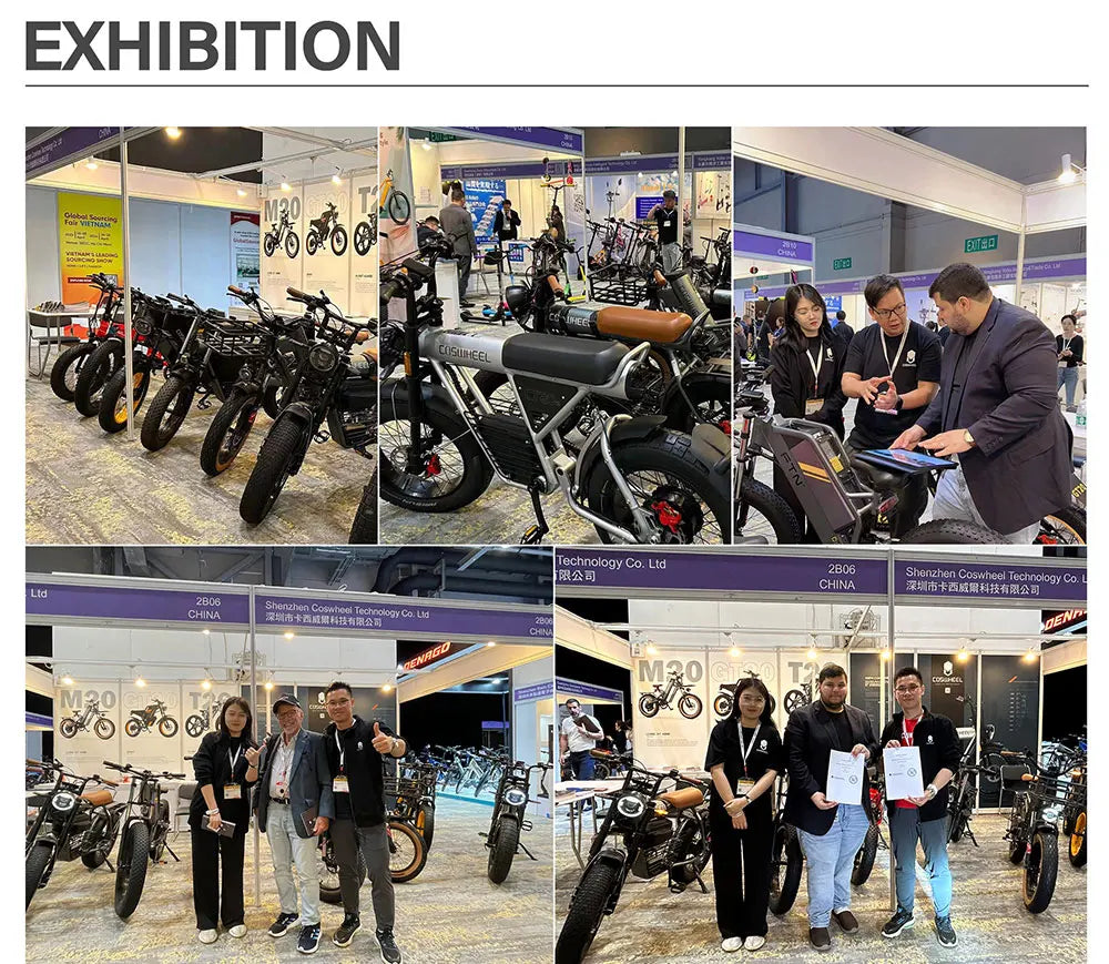 Coswheel Y16 Electric Bike for Adults 1000W Moped Style Ebike 48V 15Ah Removable Battery 28MPH Electric Motorcycle FatTire ebike