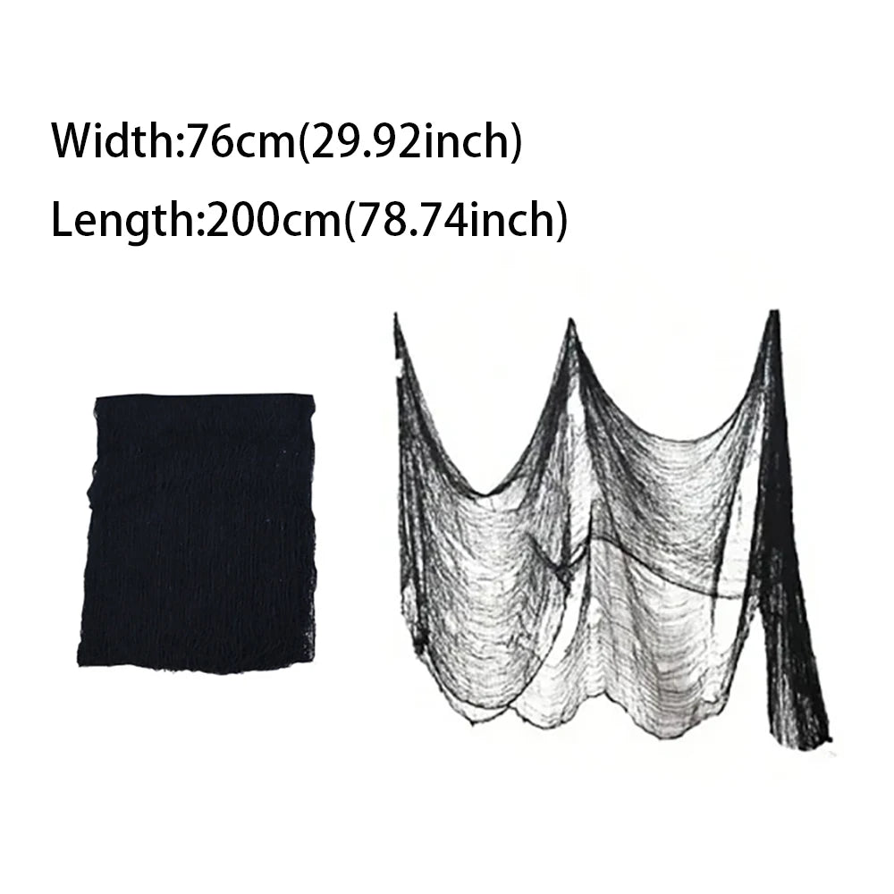 Halloween Bloody Gauze Decorations,Horror Bloody Cloth Bandage,Door Curtainsss,Halloween Haunted House Party Props
