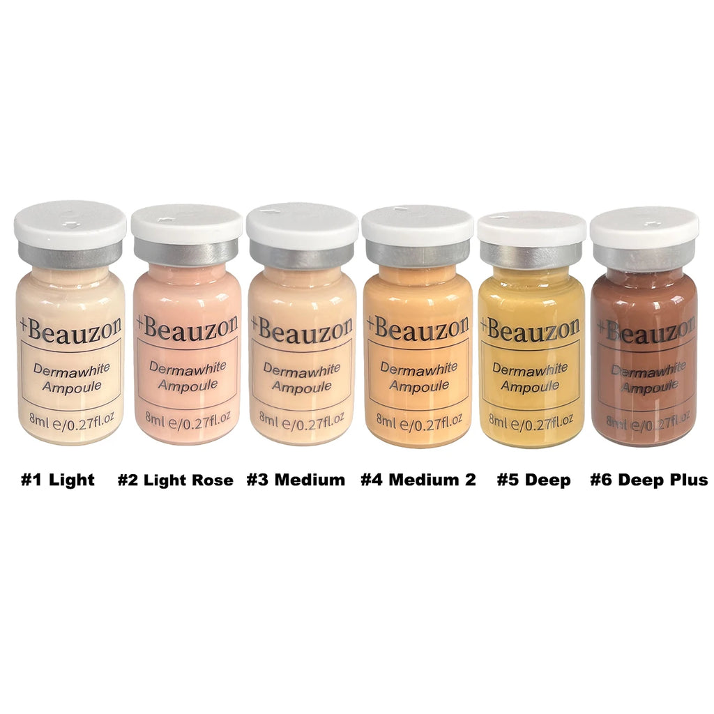 8ml BB Cream Hyaluronic Acid Facial Glow Serum Ampoule Essence Peptide Moisturizing Foundation Skin Rejuvenation Care Beauzon