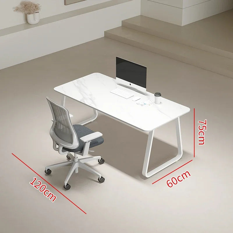CZ Rock Slab Office Desk and Chair Set for Staff, Simple Modern Face-to-Face Double Seat Partition Screen Employee Desk