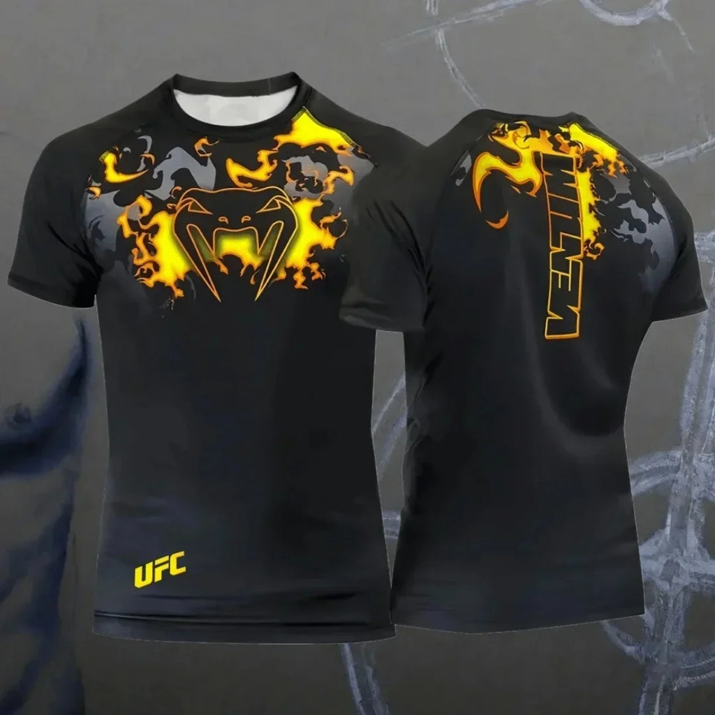 Remera Deportiva Hombre - Secado Rápido Estilo UFC