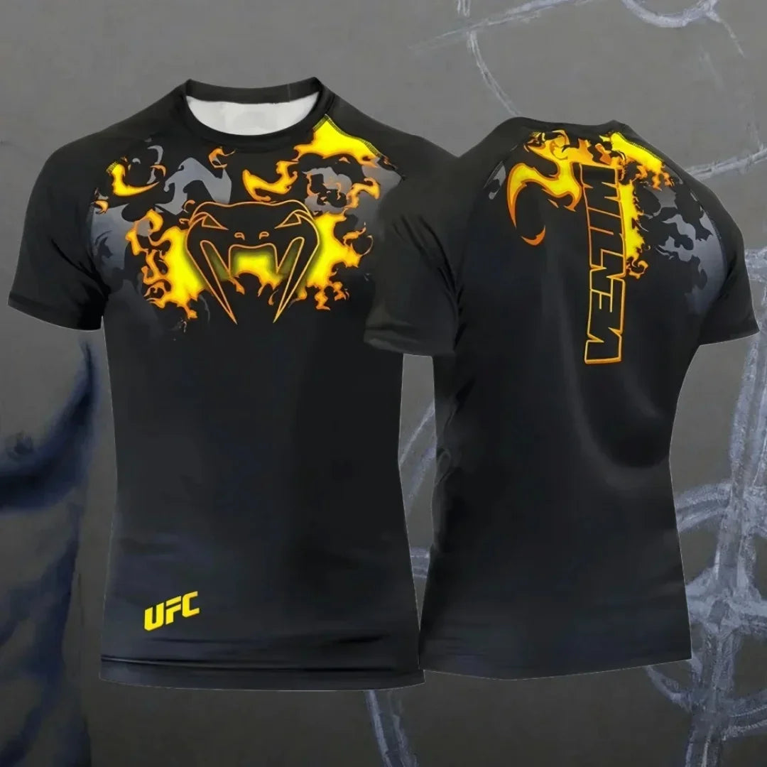Remera Deportiva Hombre - Secado Rápido Estilo UFC