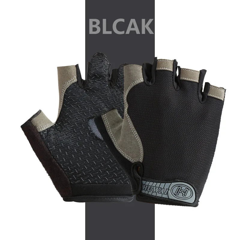 Guantes Ciclismo y Pesca Sin Dedos – Transpirables Antideslizantes Unisex