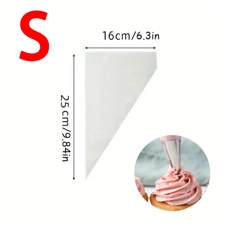 Disposable Piping Bags Cream Pastry Bags Cake Decorating Tool Cookie Cupcake Kitchen Baking Accessories Supplies 20-200Pcs ﻿