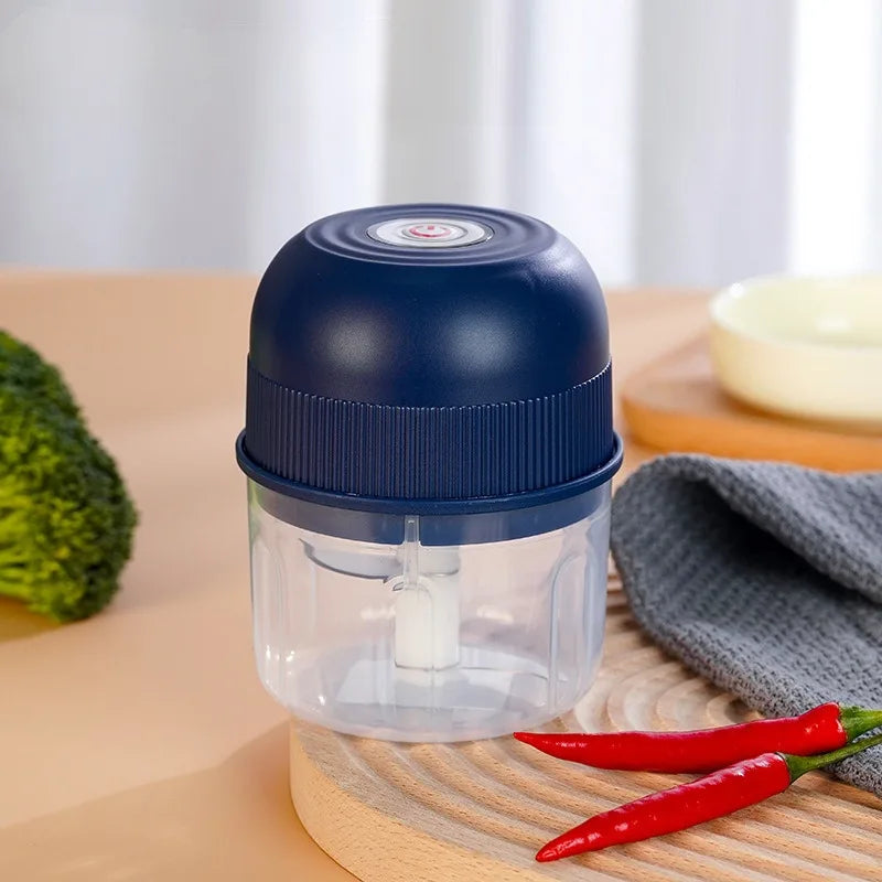 260ML Electric Meat Grinder, Rotary Garlic Grinder, Vegetable and Onion Chopper, Wireless Rechargeable Kitchen Cooking Mixer