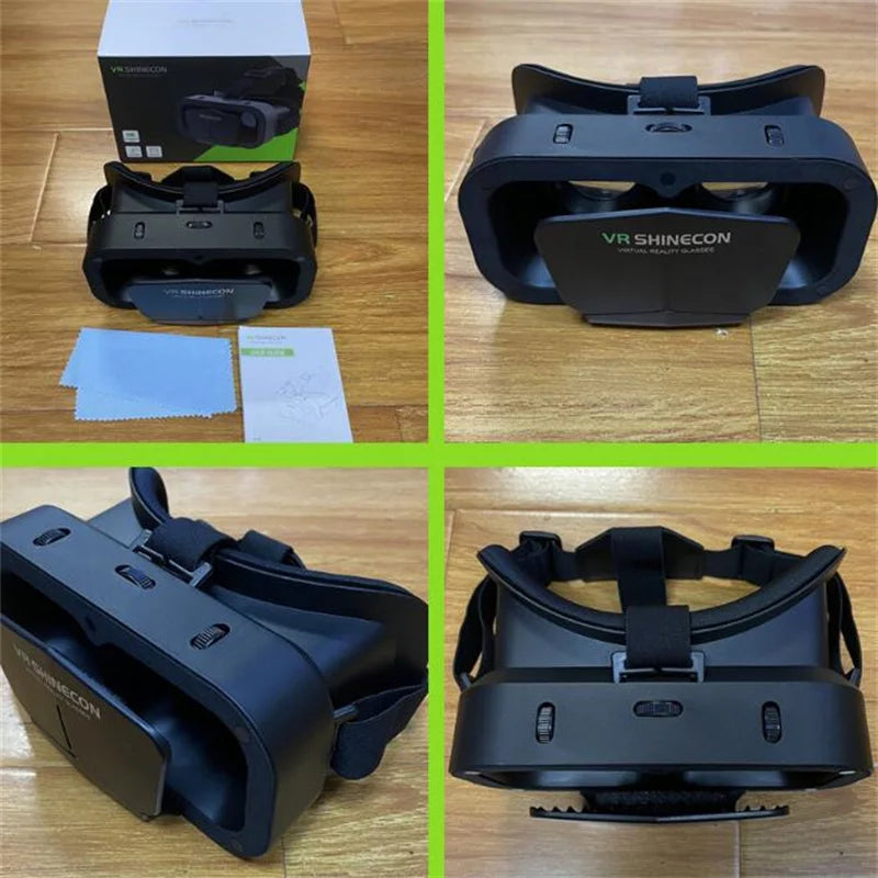 Shinecon Viar 3D VR Glasses Virtual Reality Device Helmet Lenses Headset Goggle Smart For Smartphone Cell Phone Mobile Realidade