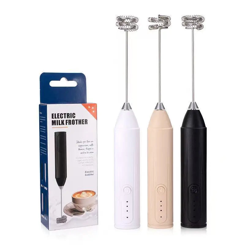 Electric Milk Frother Coffee Frother Set AA Size Kitchen Egg Beater Cream Frother Mixer for Coffee Lovers And Bakers