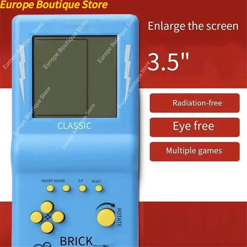 3.5" Game Console For Tetris Console Retro Handheld Game Players Mini Children's Nostalgic Pocket Games Machine Kids Puzzle Toys