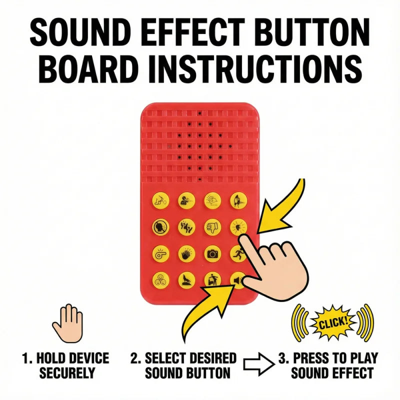 Novelty Squeeze Sound Box Toys for Kids Adults Personality Voice Sound Generator Prank Music Plaything Atmosphere Sound