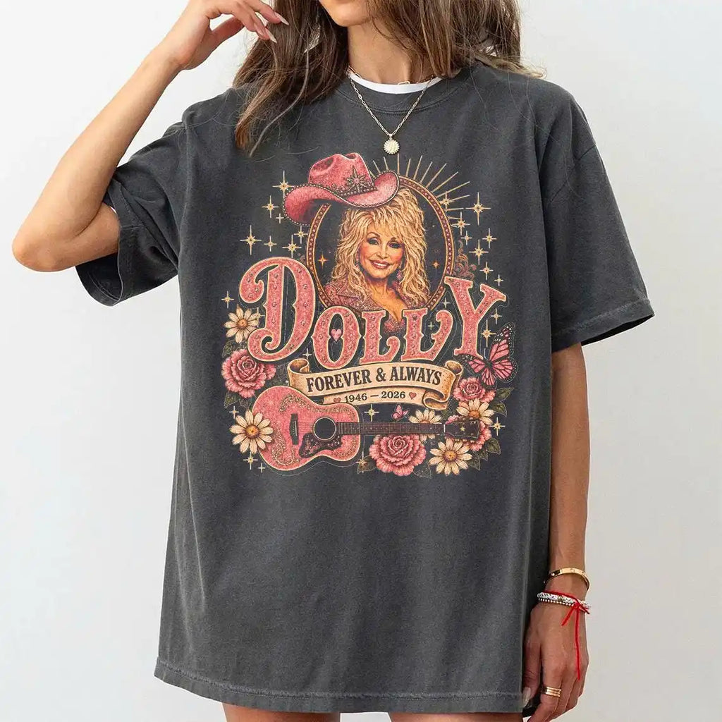 Country Music Legend Tribute Dolly T-Shirts Women Men Short Sleeve Dolly Fan Gift Shirt