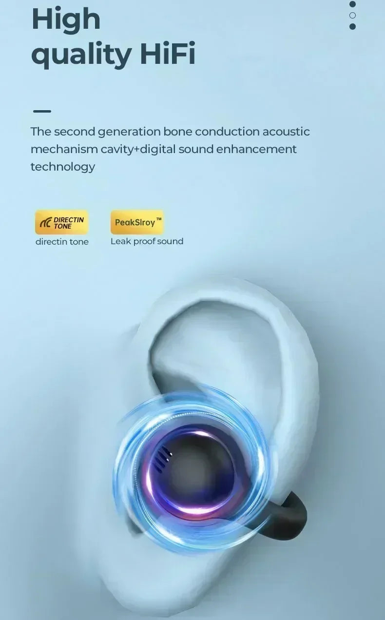 NEW X58 Wireless Earphone Noise Reduction Bluetooth LDE Power Display Earbuds in-Ear Headsets with Mic Touch Control for Phone