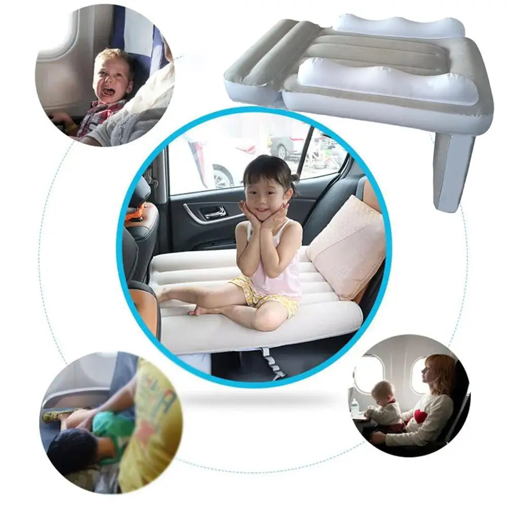 Portable Toddler Airplane Bed For Kid Baby Mattress Air Bed Seat Extender Sleeping Mattress Seat For Travel Car Road Trip