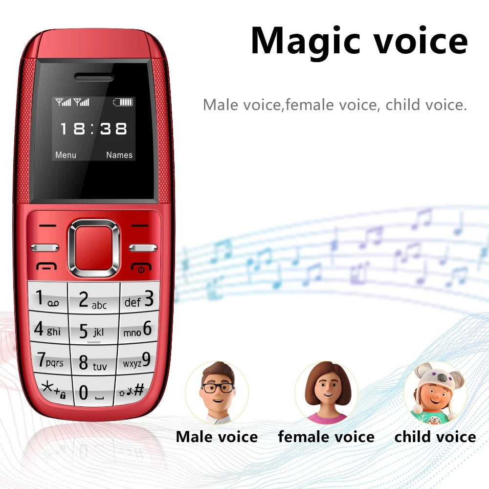 SERVO BM200 Button Mini Mobile Phone 2G GSM 2 SIM Standby Bluetooth Dialing Magic Voice Smallest Backup Cellphones Blacklist