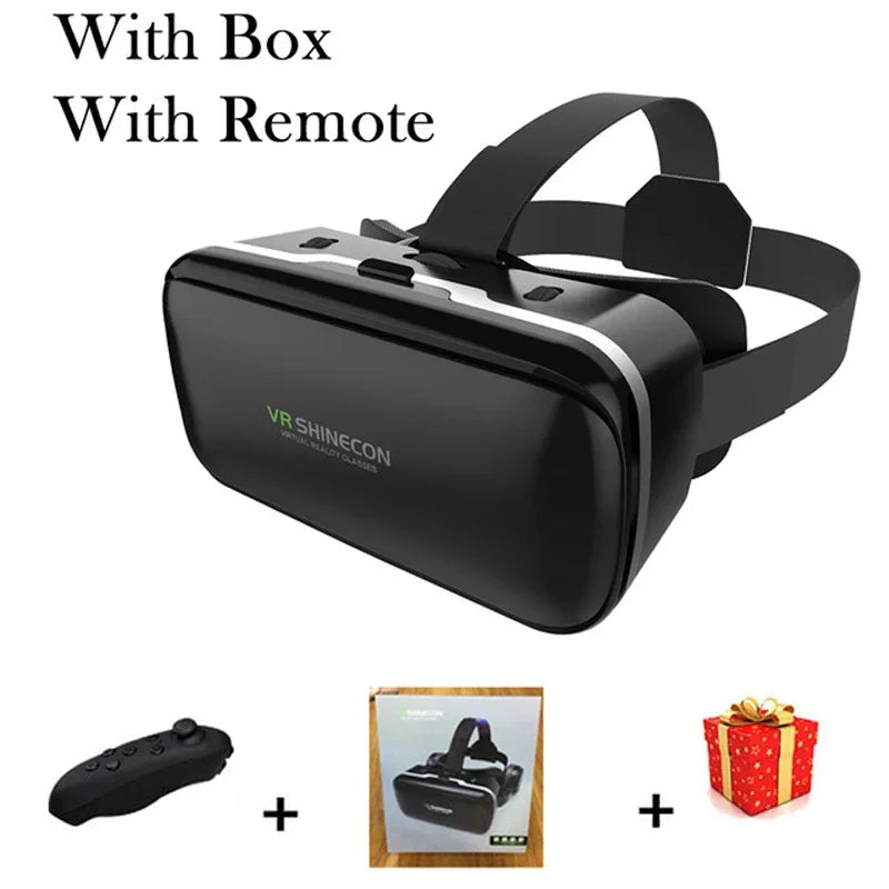 VR Shinecon 6.0 Casque Virtual Reality Glasses 3 D 3d Goggles Headset Helmet For iPhone Android Smartphone Smart Phone Viar Lens