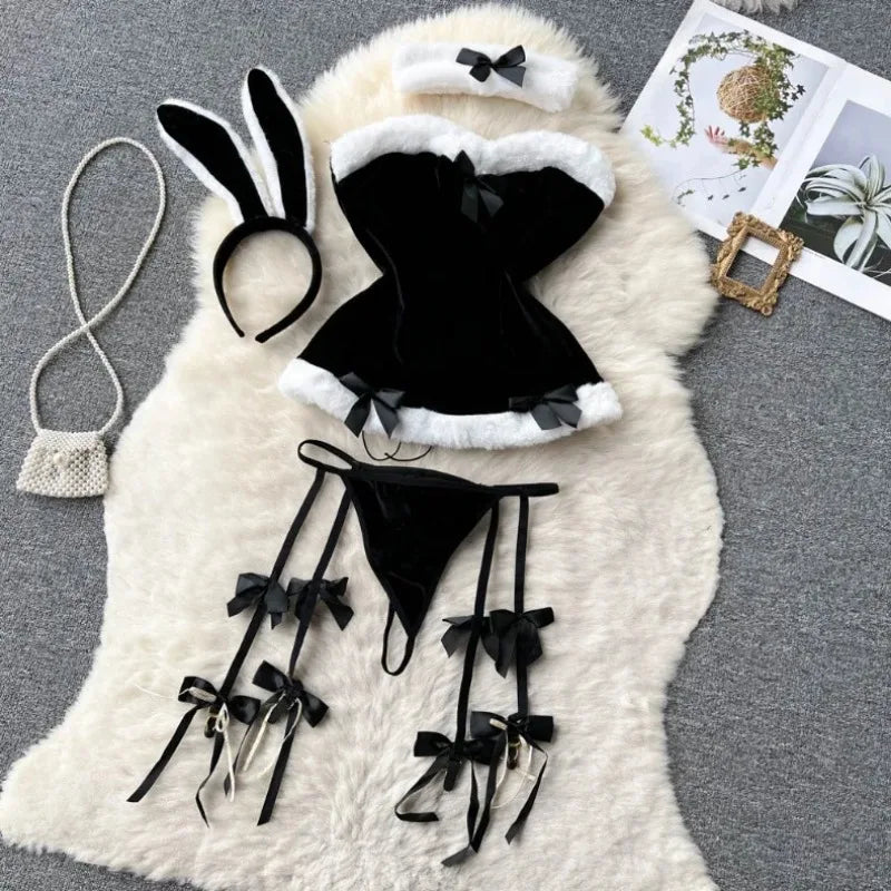Women's Bras Women's Underwear Sets Sexy Lingerie Outfit Bra and Panty Set Woman Clothes Attractive Chest Suspenders Below Sex