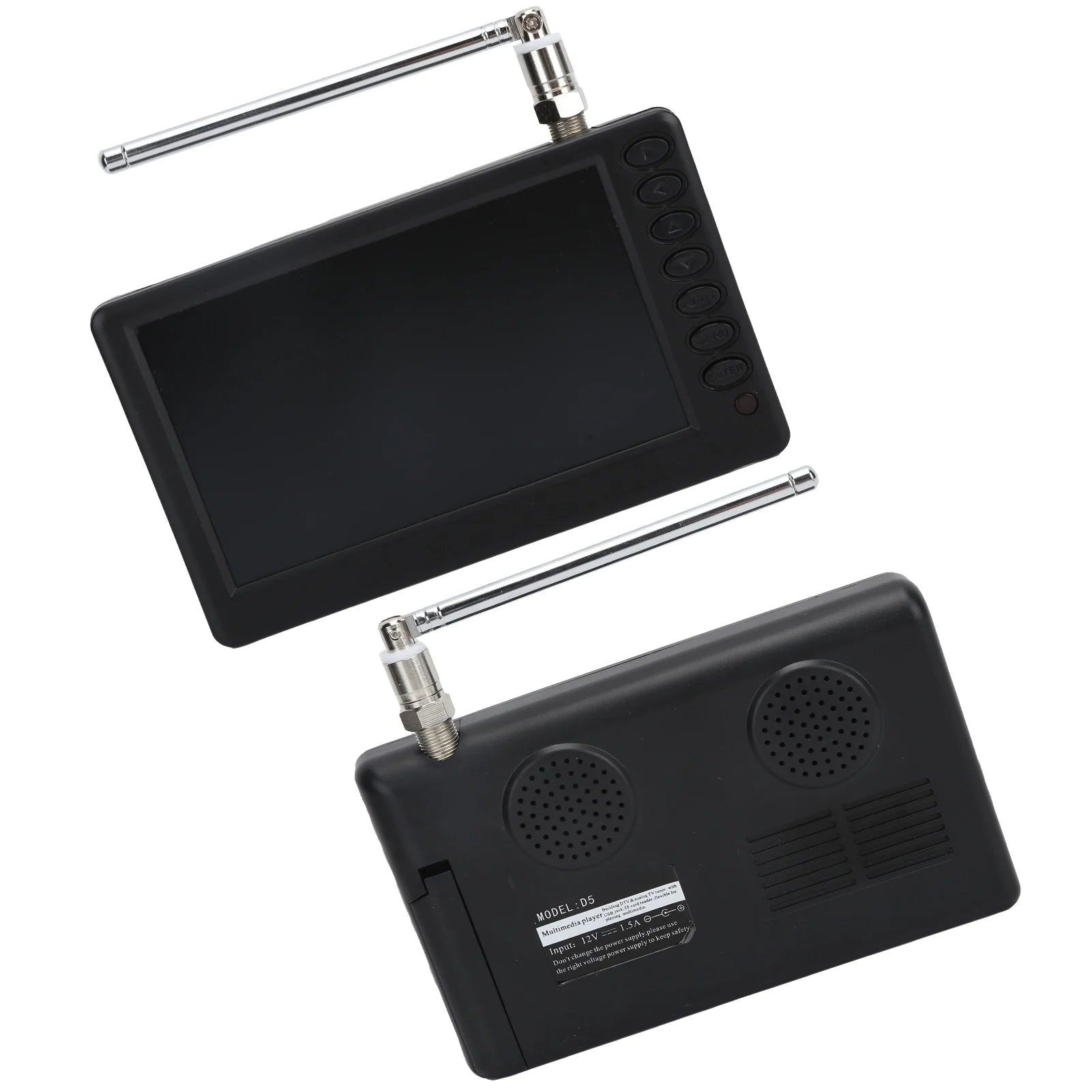 Digital Television LEADSTAR 5‑Inch Pocket Digital TV Portable FM ATV Bracket High‑Resolution Mini TV Multifunctional Mini TV