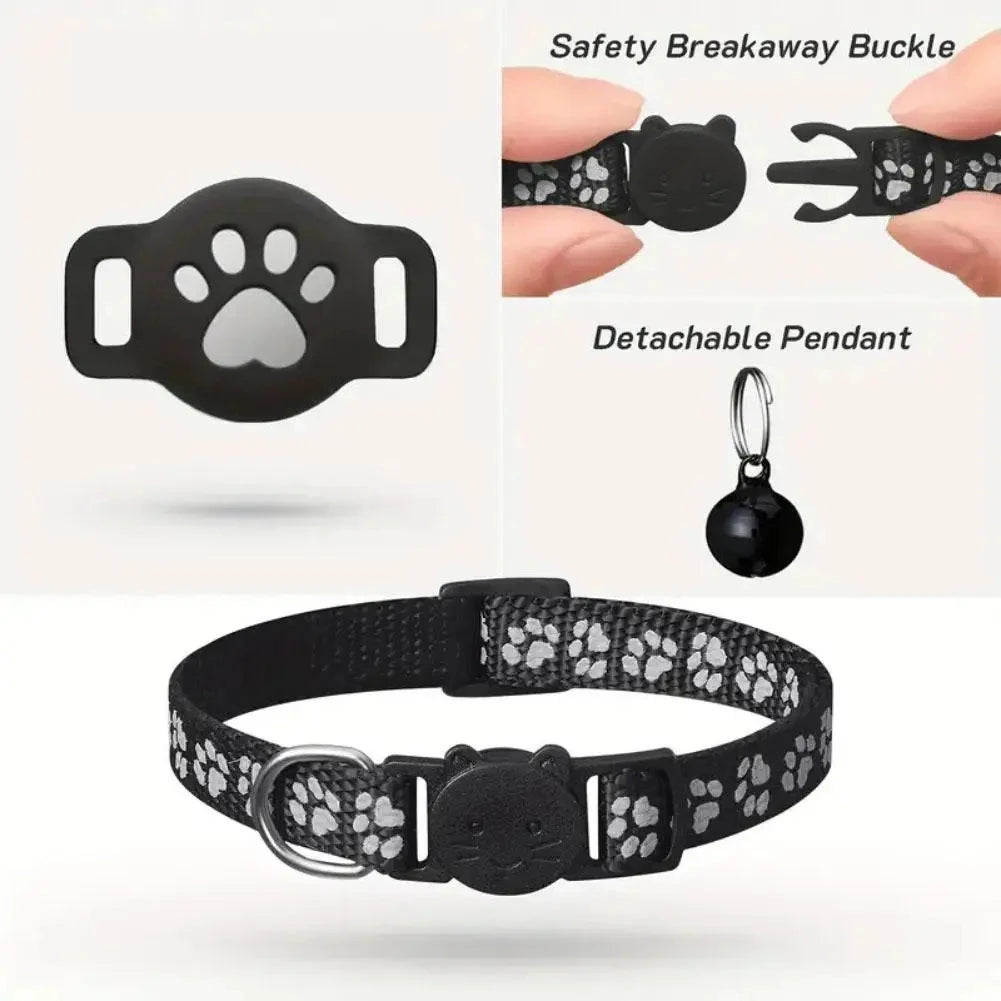 Smart GPS Tracker Collar for Cat Dog Real Time Anti-Lost Waterproof Pet Locator Adjustable Safety Buckle Reflective