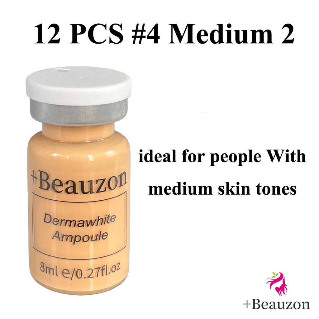 8ml BB Cream Hyaluronic Acid Facial Glow Serum Ampoule Essence Peptide Moisturizing Foundation Skin Rejuvenation Care Beauzon