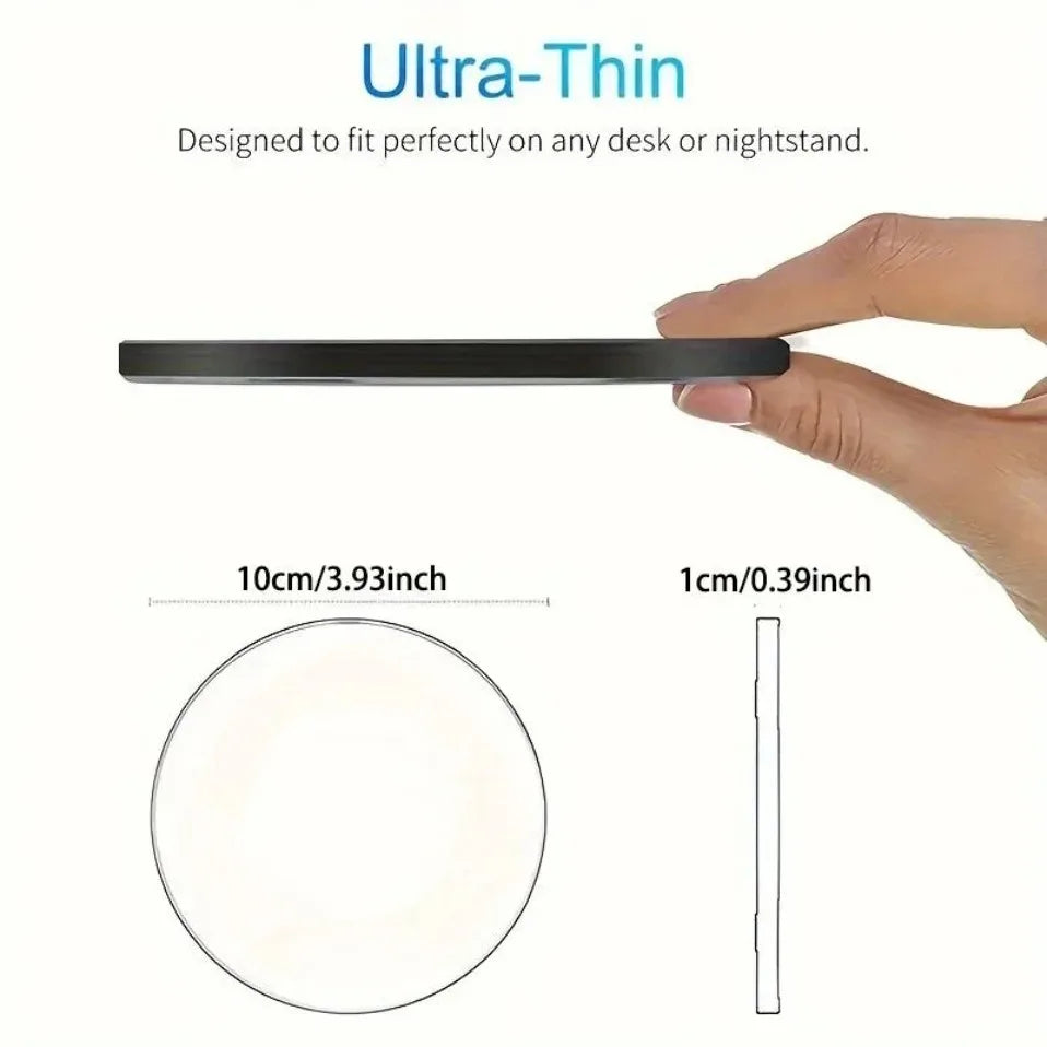 Ultra-Thin Fast Wireless Charger Pad for Samsung Galaxy S25  iPhone 17 16 15 14 13 Pro Max Wireless Induction Charging Station