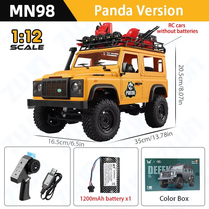 MN98 MN99S 2.4G RC Car 1/12 MN Model RTR Version Rock Crawler Defender 4x4 Off-Road Truck Remote Control Toys For Kid Gift