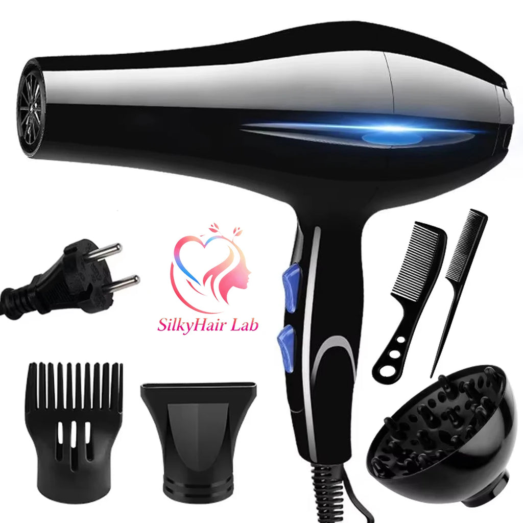 Hair Dryer 1800W Professional Powerful Hair Dryer Fast Heating Hot And Cold Adjustment Ionic Air Blow Dryer with Air Collecting