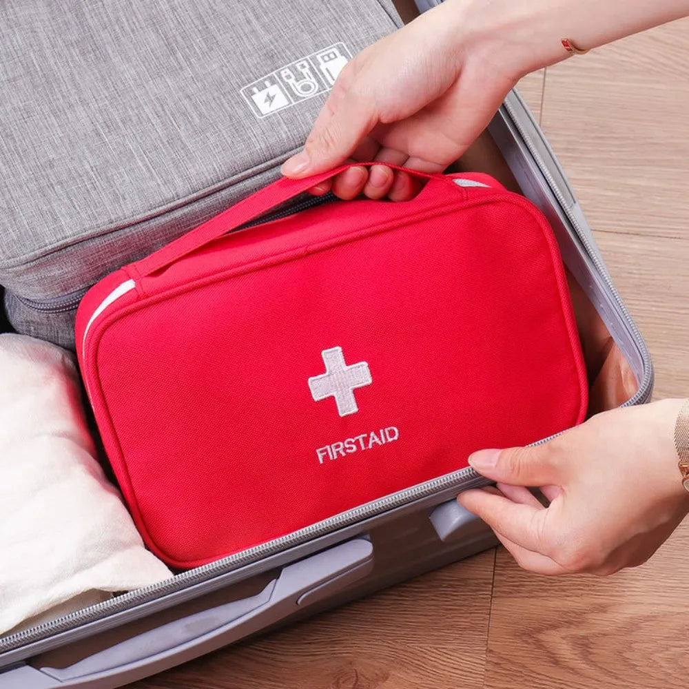 Home Medicine Bag Portable Travel First Aid Kit Medical Emergency Kit Organizer Outdoor Medicine Pill Storage Carrying Case Bag