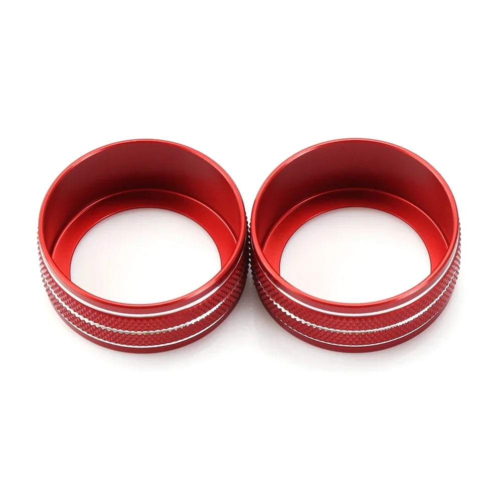 2pcs Car Air Conditioning Sound Knob Cover Interior Decoration For BMW 3 Series 2005-2013 E90 E91 E92 E93 320i 325i