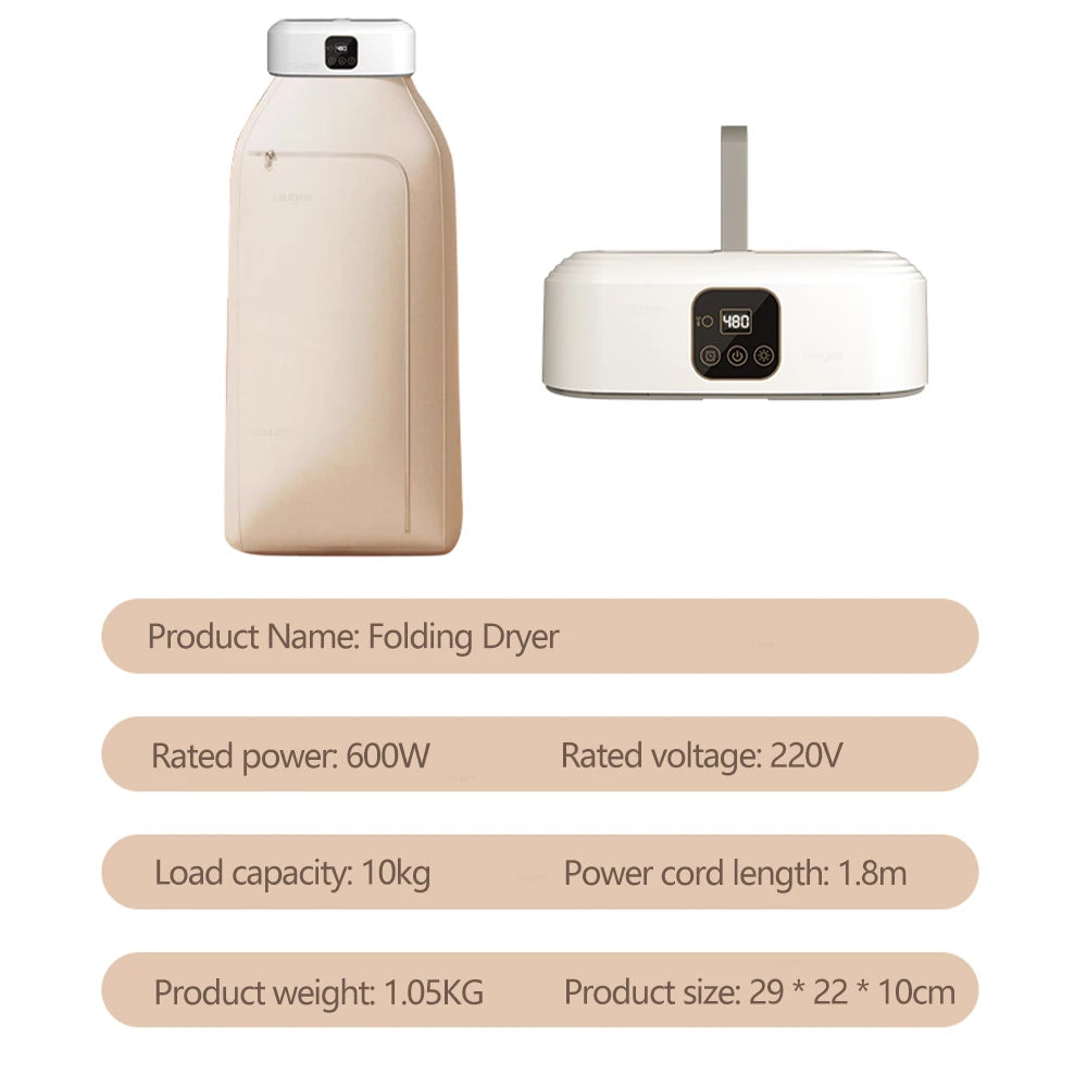 Portable Clothing Dryer Electric Portable Clothes Dryer UV Sterilization Folding Portable Clothing Dryer Foldable Laundry Dryer