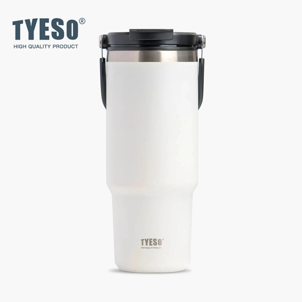 Tyeso 900ML Travel Mug Stainless Steel Coffee Cup Cold Hot Double-layer Insulated Cup Tumbler Thermo Water Bottle Car Vacuum Cup