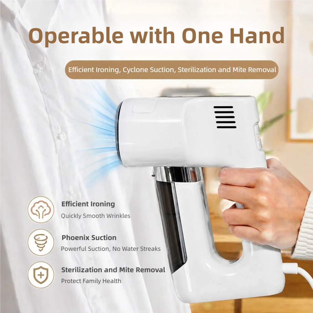 TINSOL Vacuum Suction Steam Hanging Iron 1200W Home Use with Two-Level Suction Ironing Machine, Dry and Wet Dual-Use Steam Iron