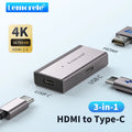 Lemorele 4K AR Glasses Adapter HDMI to Type-C AR Glasses Charging Converter USB-C Video Adapter for Xreal Airs Rokid Switch