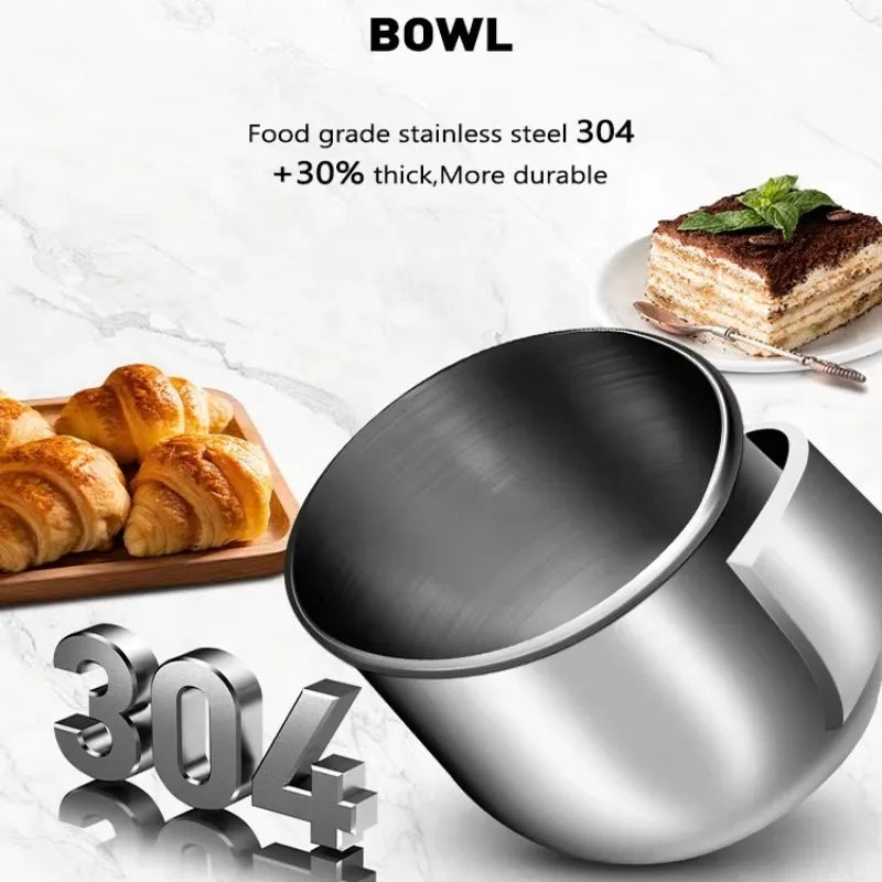 Airo Duty 10 Litre 10kg Stand Food Cake Stirring Electric Planetary 3-Speed Low Noise Kitchen Bread Flour Dough Mixer for Pizza