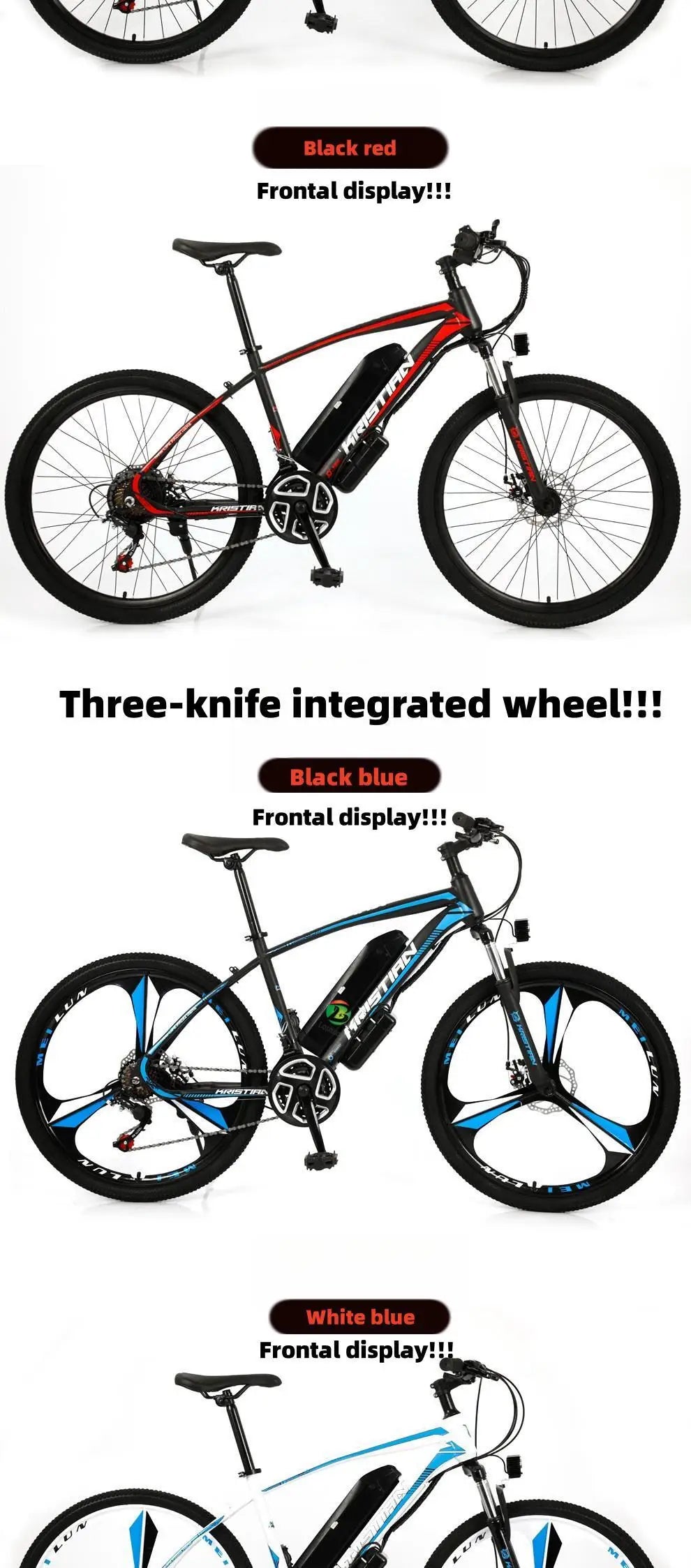 750W Electric Folding City Bike 48V 48V Lithium Battery Steel Frame Electric Mountain Bike With Fat Tire