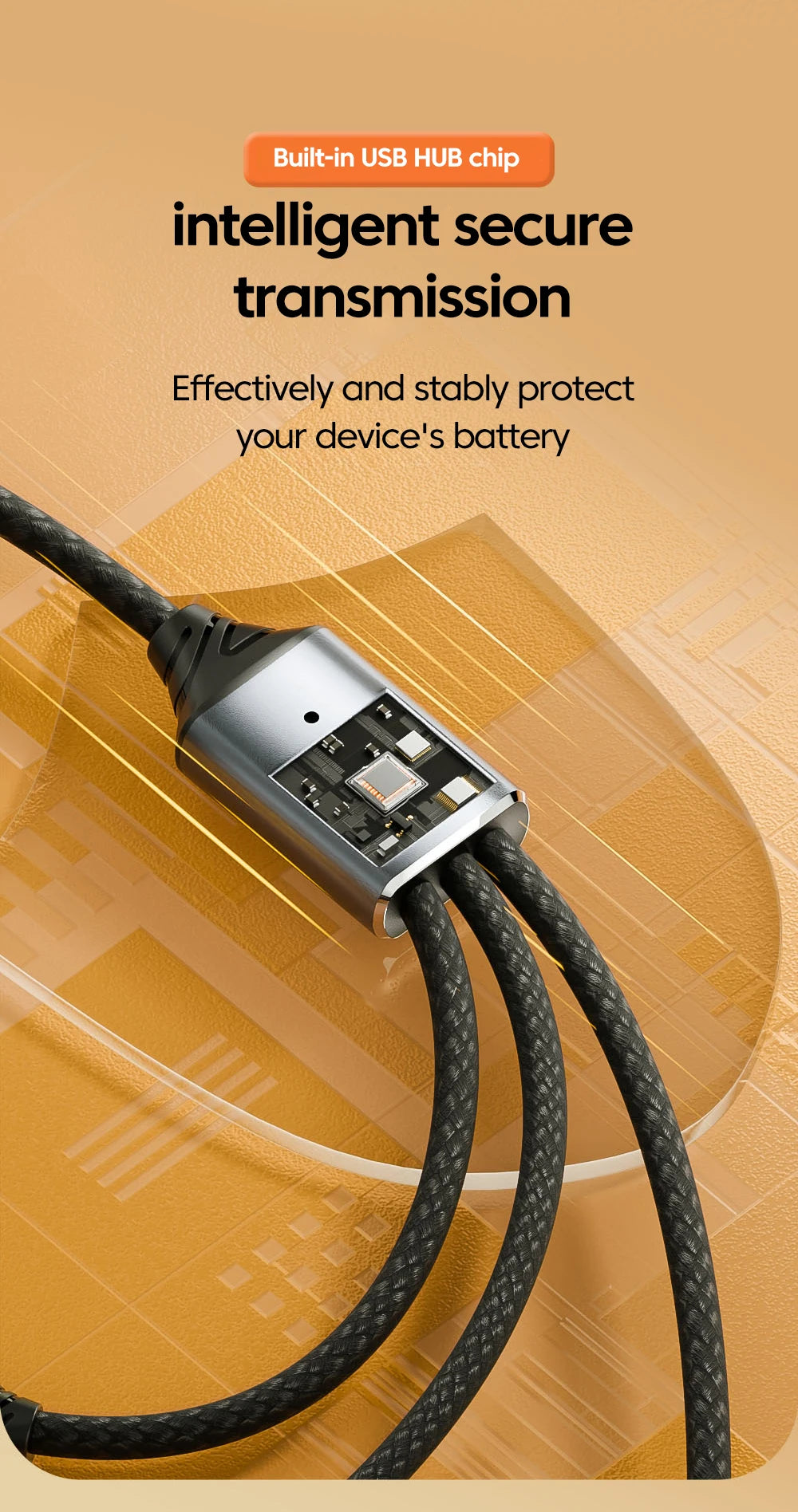 Adaptador Hub USB-C a 3 Puertos USB 2.0 OTG