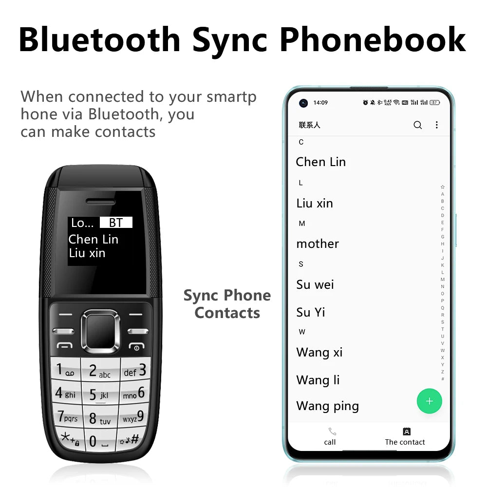 SERVO BM200 Button Mini Mobile Phone 2G GSM 2 SIM Standby Bluetooth Dialing Magic Voice Smallest Backup Cellphones Blacklist