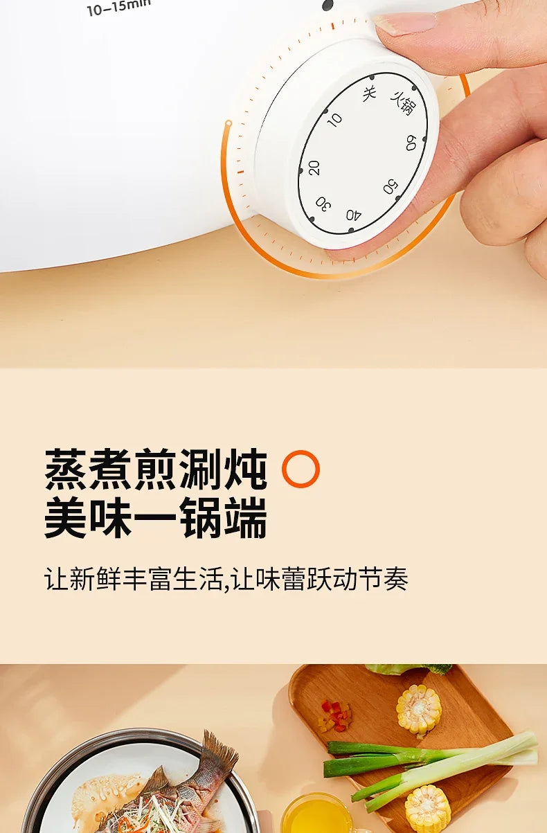 New household multi-functional three-layer stainless steel large-capacity vegetable boiler electric steam engine