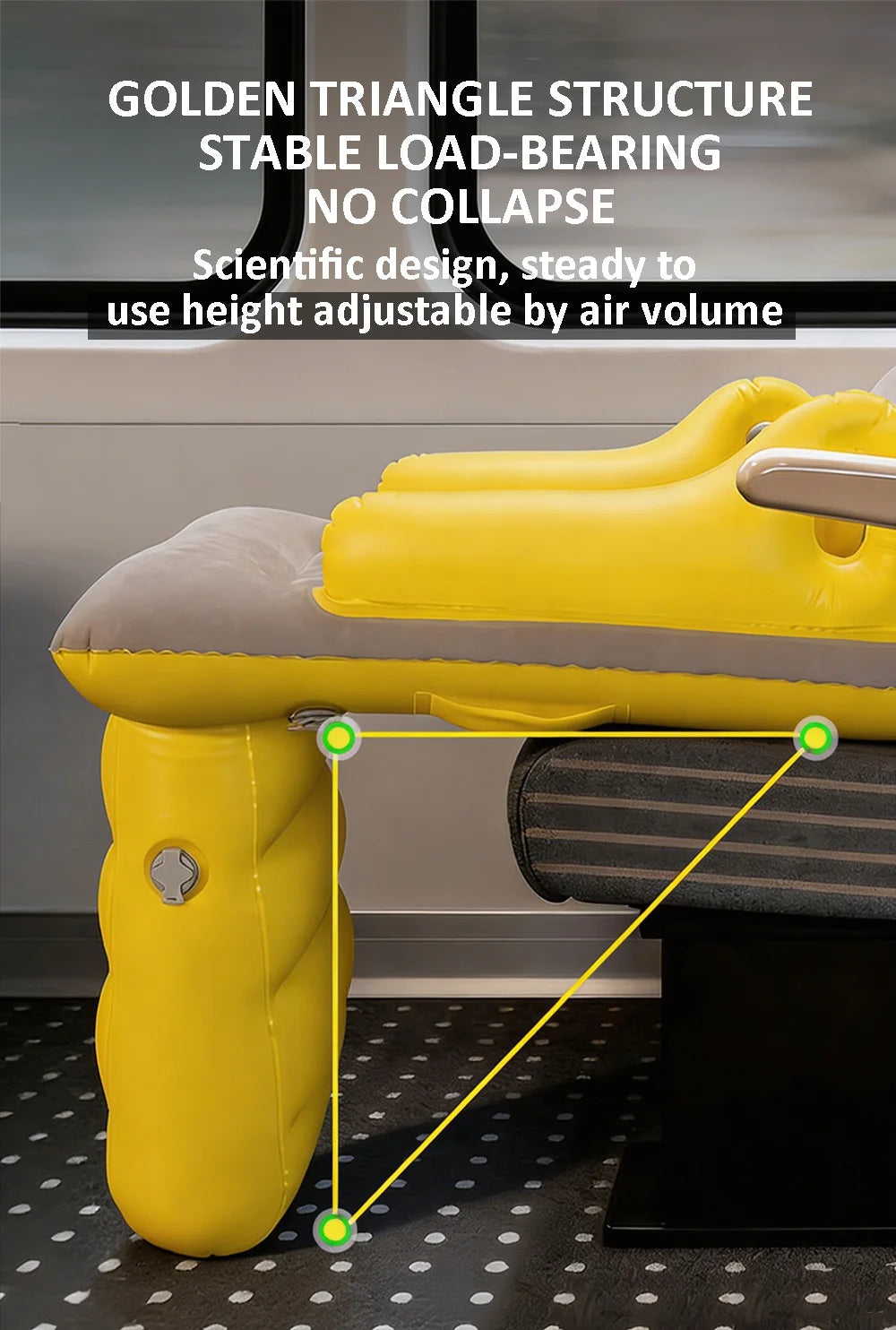 Portable Toddler Airplane Bed For Kid Baby Mattress Air Bed Seat Extender Sleeping Mattress Seat For Travel Car Road Trip