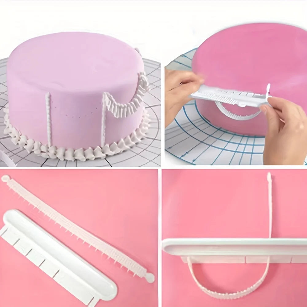 Cake Arc Ruler Decorating Graduated Scale Cake Baking Measure Pastry Art Tools Swag Marker Dividing Garland Sugarcraft