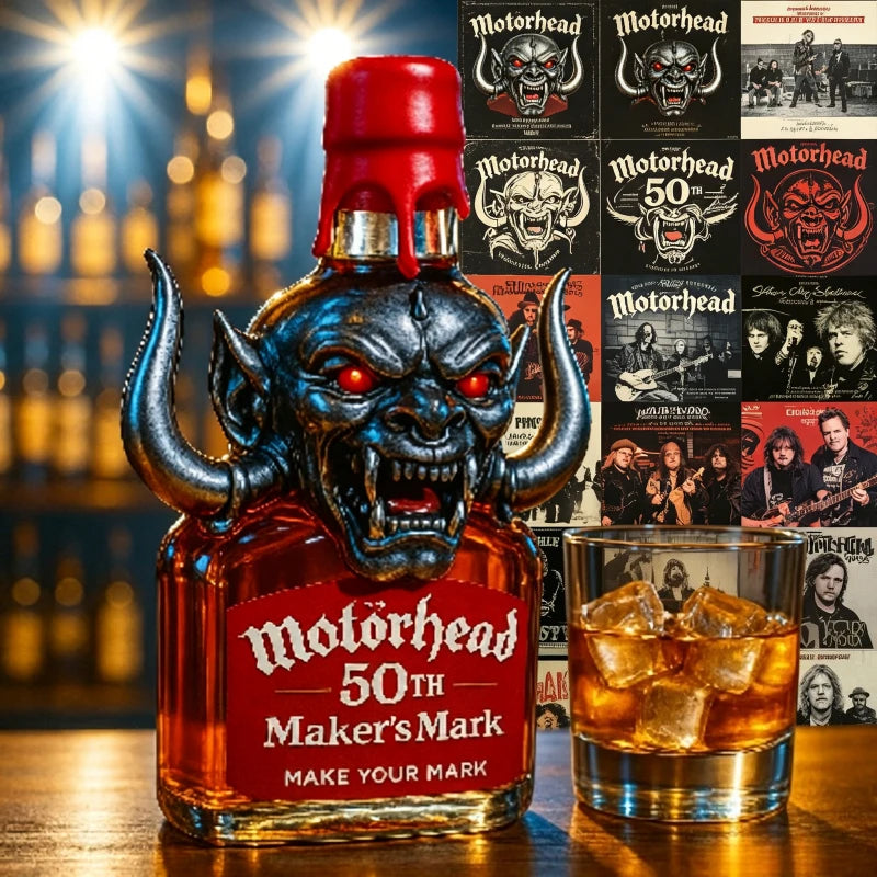 Rock Legend Motorhead 50TH Memorial Whiskey, Hardcore American Bar Collection Liquor
