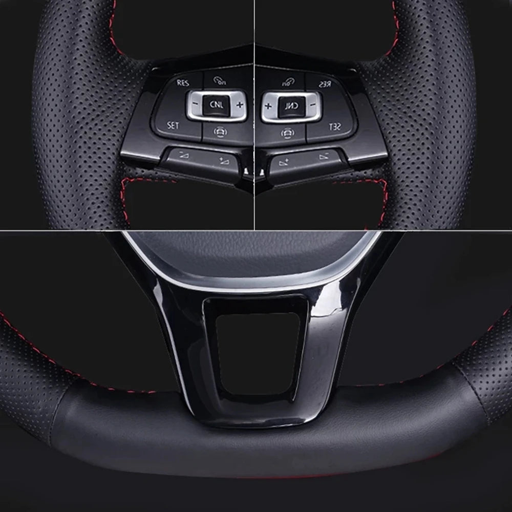Hand Sewing Perforated Non-slip Microfiber Leather 2006-2008 Ibiza (6L) 2007 Steering Wheel Cover For Seat Leon (Mk2)