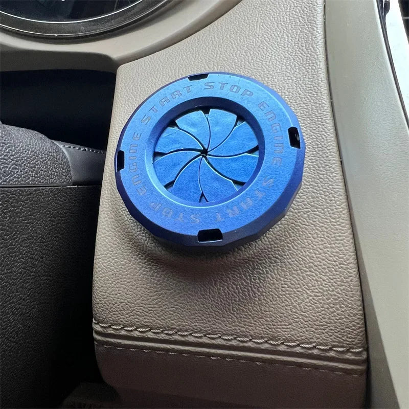 Ignition Device Decor Motorcycle Key Cover Car Interior Sticker Decorative Rotary Push To Start Button Cover for Motorcycle Lock