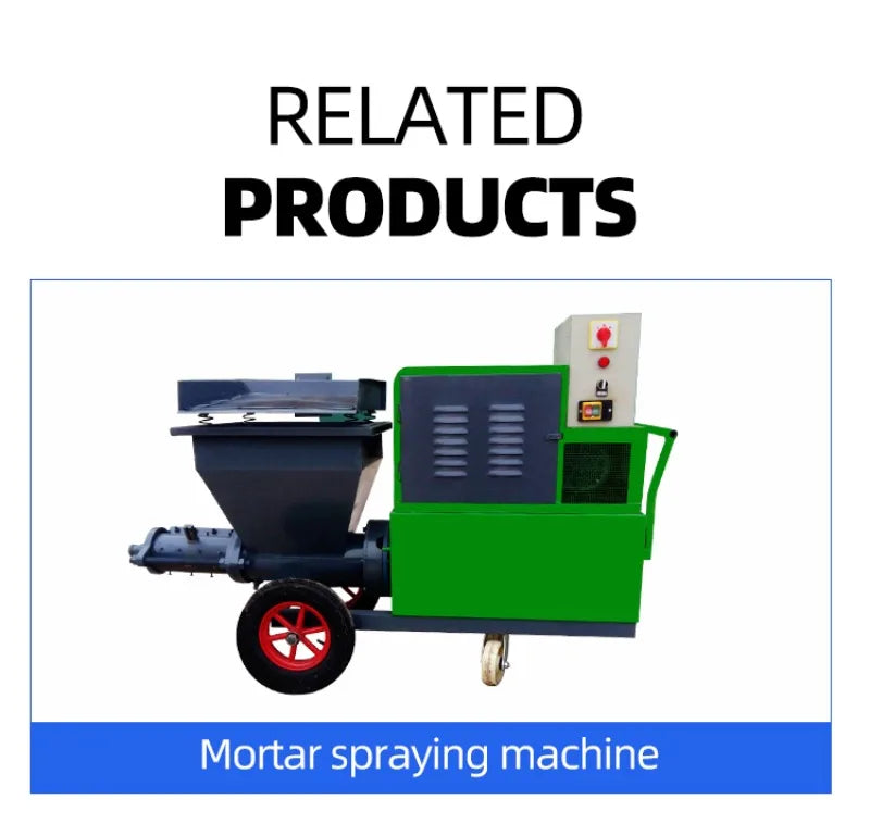 Electric Mortar Spraying Machine Gypsum Plaster Sprayer Cement Spray Pump Mortar Sprayer for Wall Decoration