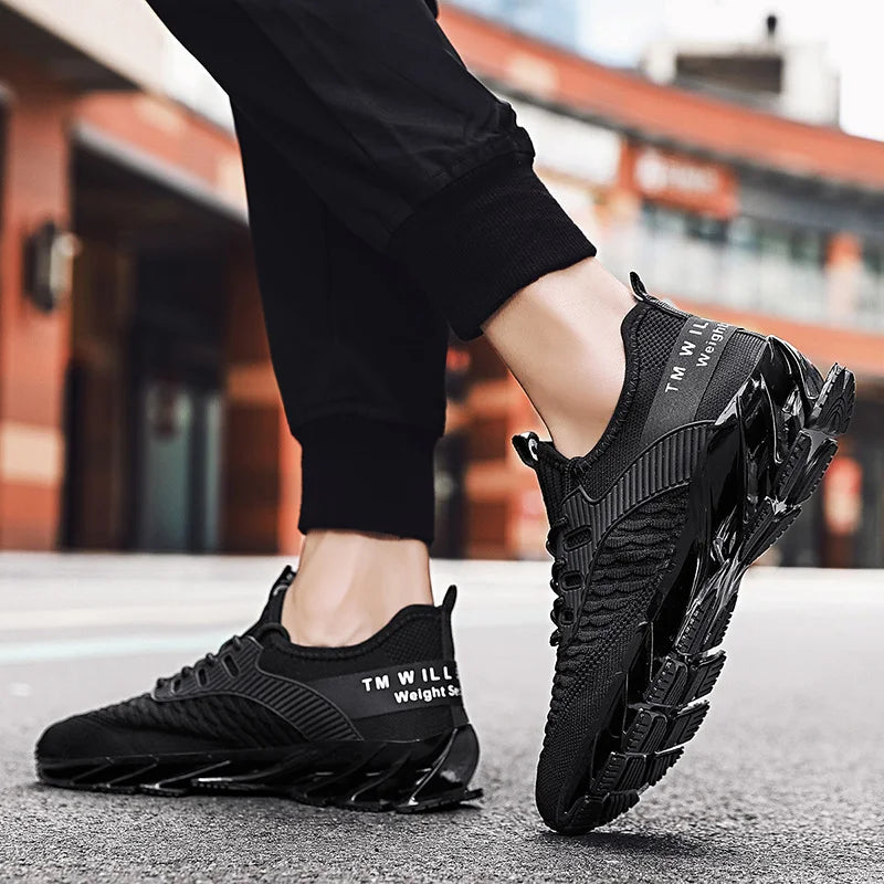 Men Shoes Fashion Mesh Breathable High-quality Sneakers Platform Soft Sole Casual Trend Versatile Running Shoes Tenis Masculino