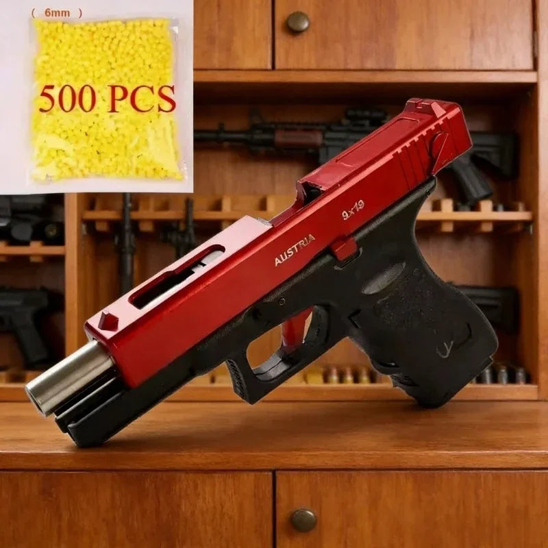 G17 Alloy Toy Gun Realistic Look Detachable Design with Free Aiming Device Exquisite Collection Great Birthday Gift for Boys