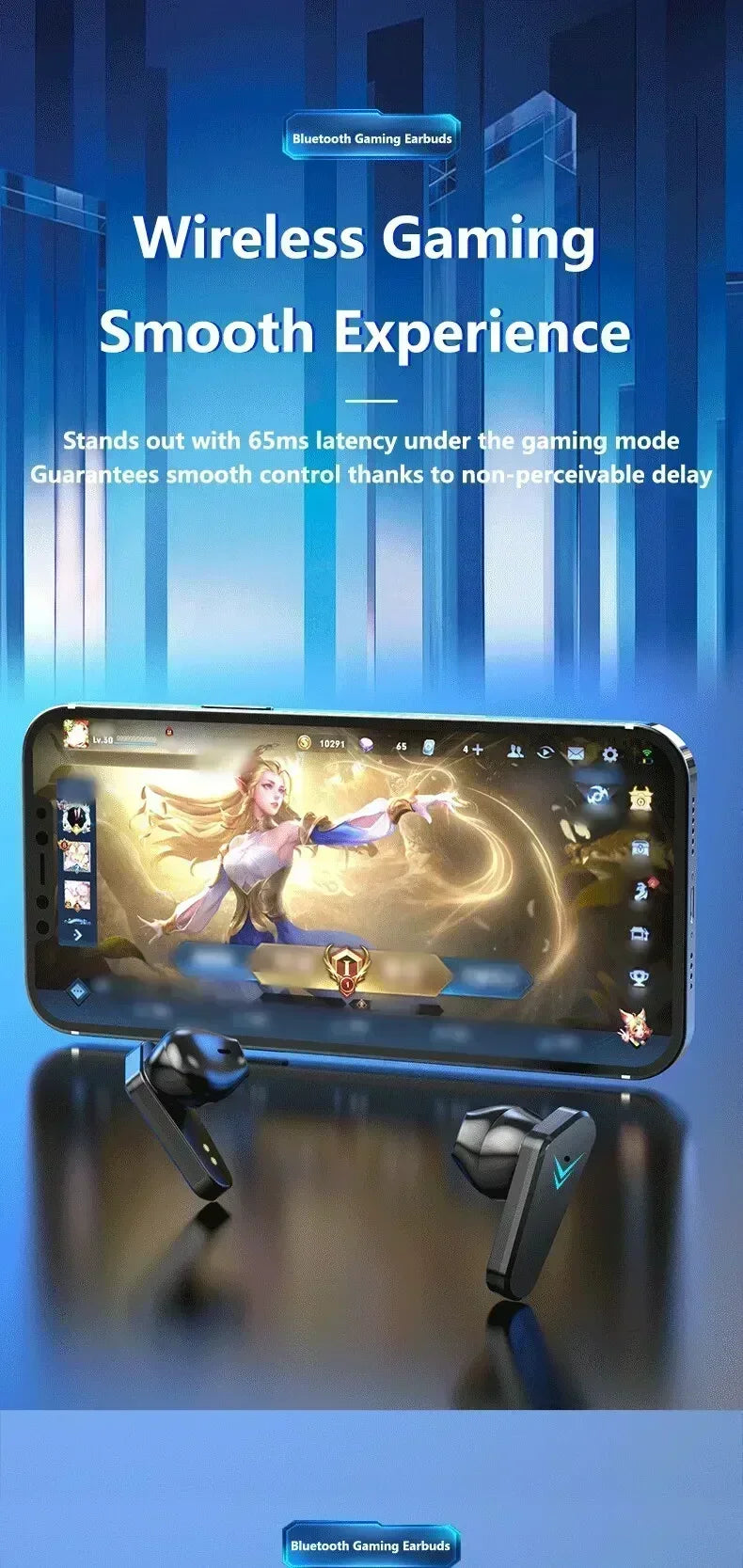 New TWS headset Bluetooth wireless gamer headset gamer with microphone hands-free apply to smartphones