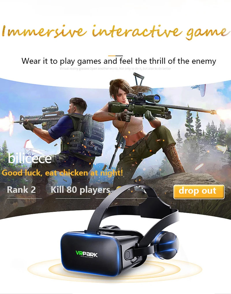 Virtual Reality 3D VR Glasses Smartphone Headset Goggles Helmet Viar Smart Phone Controller Cell Mobile Lenses Device Video Game